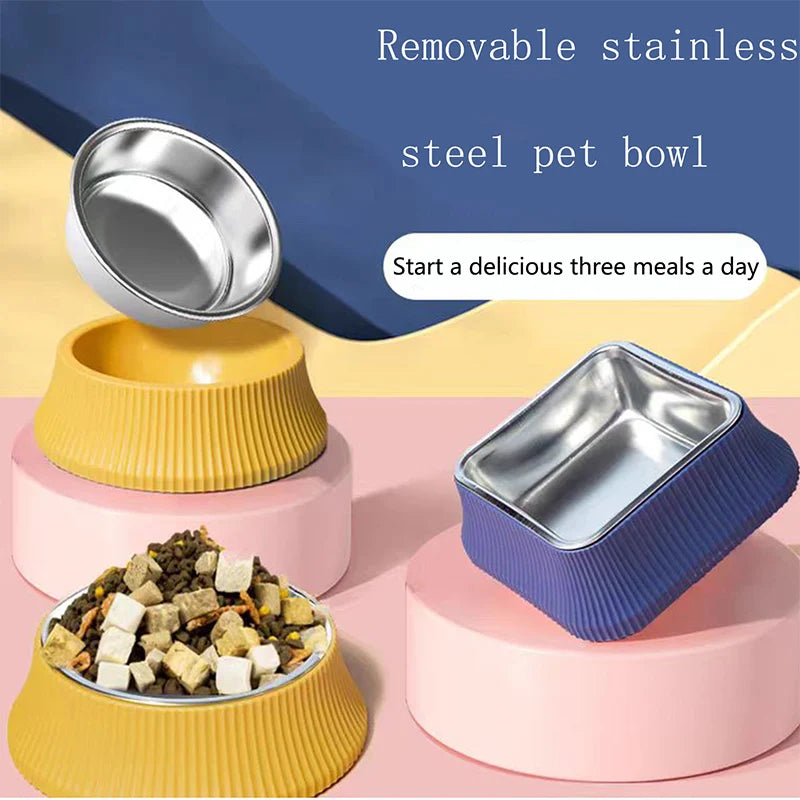 Square Stainless Steel Bowl With Stand,