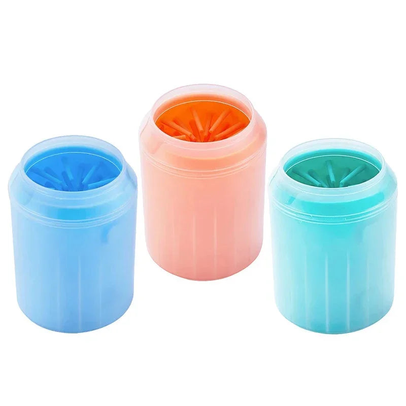 Dog Foot Cup Paw Washer Cleaner Dog Cat Foot Cleaning Brush Soft Silicone Dog Paw Cleaning Paw Cleaning Bucket Accessories