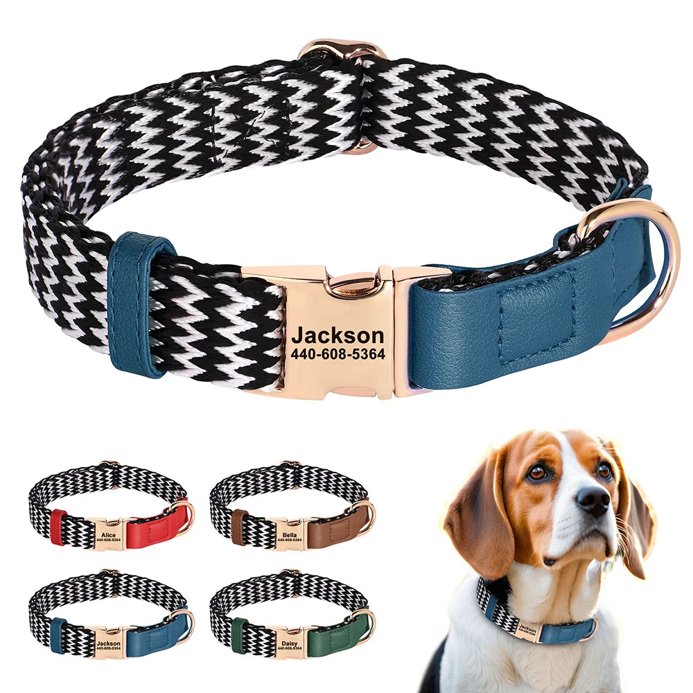 Custom Nylon Dog Collar  Personalized