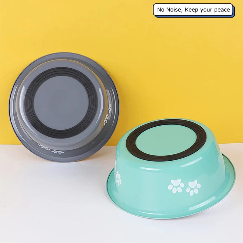 Non-Slip Stainless Steel Dog Bowls for Pets