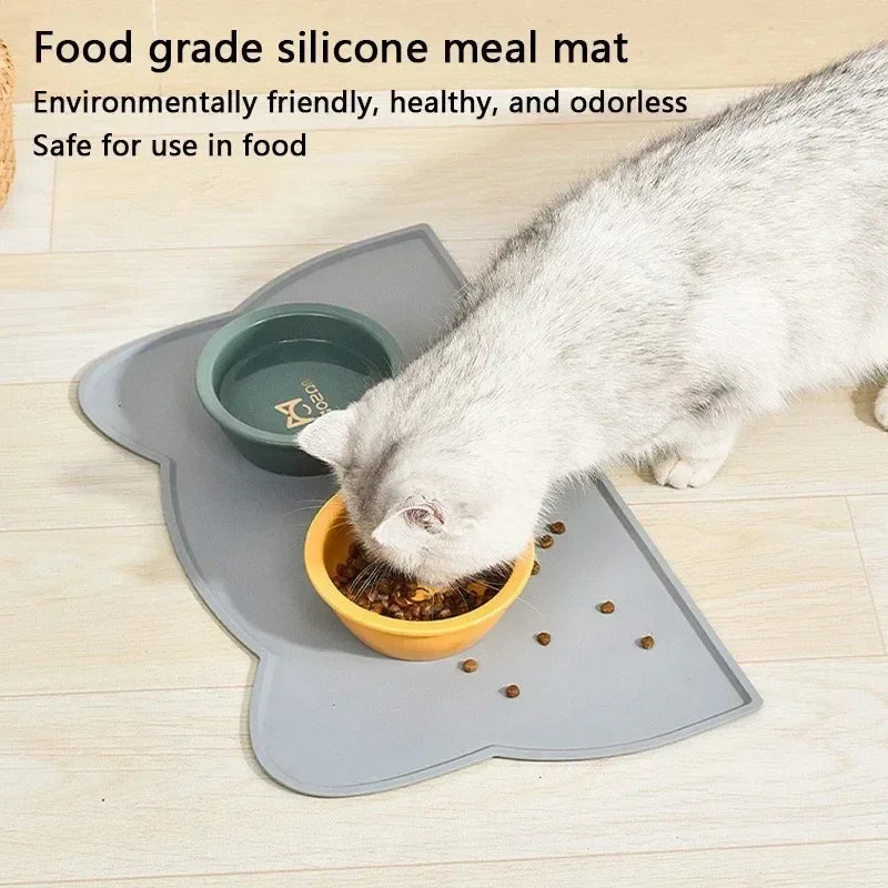 Non-Slip Silicone Pet Food Mat for Dogs