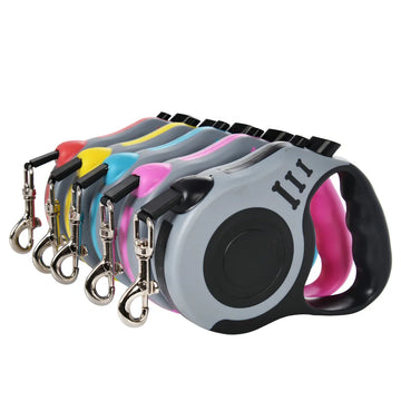 Automatic Retractable Nylon Dog Leash - 3m/5m