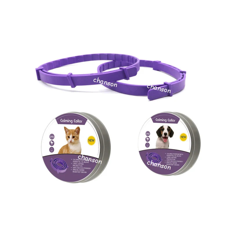 1/2PCS Pet Calm Collar Neck Strap Plastics Cat Dog Soothe Collar Adjustable Relieve Anxiety Remove Restlessness Pet Supplies