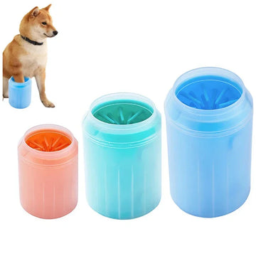 Dog Foot Cup Paw Washer Cleaner Dog Cat Foot Cleaning Brush Soft Silicone Dog Paw Cleaning Paw Cleaning Bucket Accessories