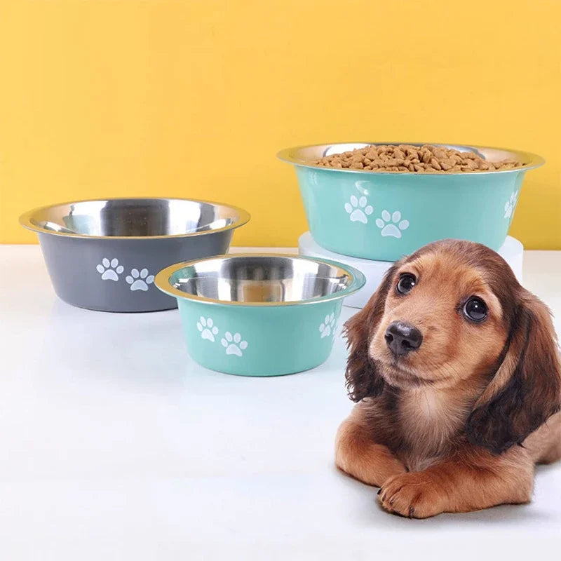 Non-Slip Stainless Steel Dog Bowls for Pets